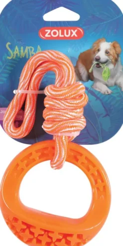 Zolux Zabawka TPR Samba ze sznurem dla psa rozm. 26cm nr kat. 479119ORA